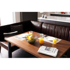 ダイニングセット 3人 3点セット テーブル+ソファ1脚+アームソファ1脚 右アーム W120