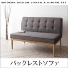 ダイニングソファ単品 バックレストタイプ 2P モダンデザイン