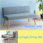 ダイニングソファ単品 バックレストタイプ 2P 北欧デザイン