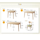 ダイニング 単品 W75 天然木 タモ材 北欧