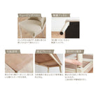 ダイニング4点セット(テーブル+チェア2脚+ベンチ1脚) W150 フレンチシック