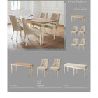 ダイニング5点セット(テーブル+チェア4脚) W150 フレンチシック