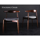 ダイニング 5点セット(テーブル+チェア4) スタッキングチェア W150