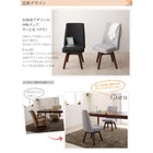 ダイニング 5点セット(テーブル+チェア4) W115 北欧 回転チェア