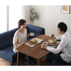 ダイニングテーブル 幅105 こたつ付き ダイニングセット 5点セット(テーブル+2人掛けソファ1脚+1人掛けソファ2脚+コーナーソファ1脚