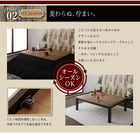 こたつテーブル単品 4尺長方形(80×120cm) 古木風