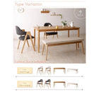 ダイニング ベンチ 単品 2人掛け 天然木 北欧 おしゃれ デザイン