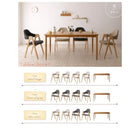 ダイニング 5点セット(テーブル+チェア4) W150 天然木 北欧 おしゃれ デザイン