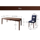 伸縮式 ダイニングセット 4人用 おしゃれ 天然木 ウォールナット材 5点セット(テーブル+チェア4脚) W120-180