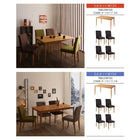 カバーリングダイニング 4点セット テーブル + チェア2脚 + ベンチ1脚 W120