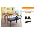 カバーリングダイニング 5点セット テーブル + チェア4脚 W150