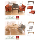 ダイニングチェア 2脚組 天然木オーク材 北欧