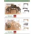 ダイニング 5点セット テーブル + チェア4脚 W150 天然木オーク材 北欧