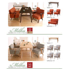 ダイニング 5点セット テーブル + チェア4脚 W150 天然木オーク材 北欧