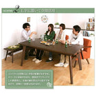 ソファダイニング 5点セット テーブル+チェア4脚 W160 天然木北欧スタイル