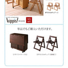 ダイニングテーブル 単品 W40-120 天然木 バタフライ伸長式 エクステンション 収納