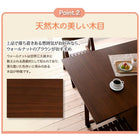 ダイニング 3点セット(テーブル+チェア2) W40-120 天然木 バタフライ伸長式 エクステンション 収納