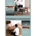 伸長式エクステンションローテーブル W90-120 天然木北欧デザイン