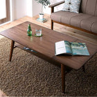 伸長式エクステンションローテーブル W90-120 天然木北欧デザイン