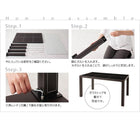 ダイニングテーブル 単品 W135 イタリアン モダン クロスステッチレザー ガラス