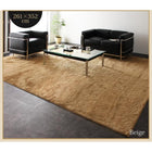 ラグ 江戸間4.5帖サイズ 261 × 261 防ダニ 消臭 防炎 抗アレルギー機能 フェイクファー