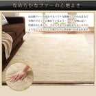 ラグ 直径150 サークル 防ダニ 消臭 防炎 抗アレルギー機能 フェイクファー