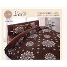 寝具カバー 4点セット 掛布団カバー+ボックスシーツ+ピローケース×2 柄タイプ ダブル