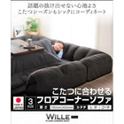 こたつ用フロアコーナーソファ コの字 マット部分サイズ 190×190cm 厚さ40mm