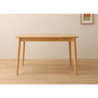 ダイニング 5点セット テーブル + チェア4脚 W115 ファミリー向け タモ材 ハイバックチェア