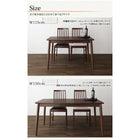 ダイニング 4点セット テーブル + チェア2脚 + ベンチ1脚 W115 ウォールナット材 ハイバックチェア