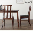 ダイニング 4点セット テーブル + チェア2脚 + ベンチ1脚 W115 ウォールナット材 ハイバックチェア