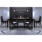 伸縮式 ダイニング 6点セット テーブル + チェア4脚 + ベンチ1脚 W140-240 ハイ バックチェア ウォールナット材