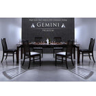 伸縮式 ダイニング 8点セット テーブル + チェア6脚 + ベンチ1脚 W140-240 ハイ バックチェア ウォールナット材