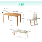 ダイニングテーブル W120 撥水 防汚機能付き! カバーリングダイニング