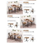 ソファダイニング 2点セット テーブル + 2人掛けソファ1脚 左アームタイプ W100 ヴィンテージ カフェスタイル