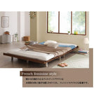 ベッドフレームのみ シングル ベッド デザインボード ロング 木脚タイプ ベット ロング丈