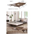 ベッドフレームのみ ベッド セミダブル デザインボード ロング 木脚タイプ ベット ロング丈