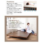 ベッドフレームのみ ベッド セミダブル デザインボード ロング 木脚タイプ ベット ロング丈