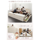 ベッド 収納 ワイド 大容量ベッド フレームのみ ワイドK200 組立設置付