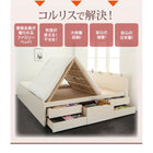 ベッド 収納 ワイド 大容量ベッド フレームのみ ワイドK240(SD×2) 組立設置付