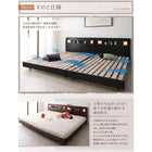 すのこベッド スタンダードポケットコイル ワイドK280 ライト付き