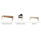 ダイニングチェア 2脚組