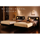 ベッド すのこ クイーン ボンネルコイルマットレスレギュラー付き クイーン(SS×2)