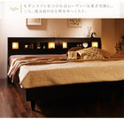 ベッド すのこ クイーン ポケットコイルマットレスレギュラー付き クイーン(SS×2)