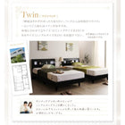 ベッド すのこ ワイドK ポケットコイルマットレスハード付き ワイドK200