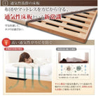 ベッド 収納 跳ね上げ セミダブル 薄型プレミアムポケットコイル 縦開き 深さ グランド