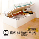 収納ベッド 跳ね上げ 組立設置付 薄型スタンダードボンネルコイル 横開き ヘッドレス シングル ショート丈 深さグランド