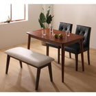 ダイニング ベンチ 単品 2人掛け さっと拭ける PVC