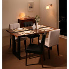 ダイニング 5点セット(テーブル+チェア4) W150 ホテルスタイル レザー