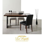 ダイニング 5点セット(テーブル+チェア4) W150 ホテルスタイル レザー